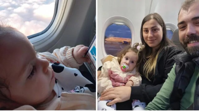 SMA hastası Eliz Lina, tedavi için Almanya’ya gitti