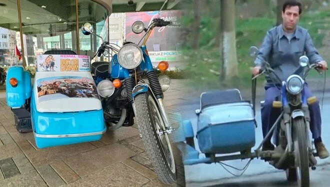 Yeşilçam hatırası motosiklet depremzedeler için satışa çıkarıldı