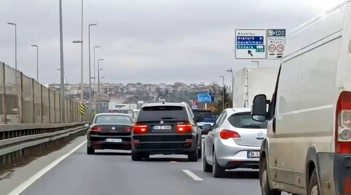 İstanbul’da makas atan sürücüye ceza