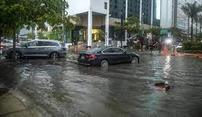 Florida caddeleri göle döndü