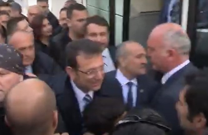 Isparta’ya giden İmamoğlu askerlik arkadaşıyla karşılaştı