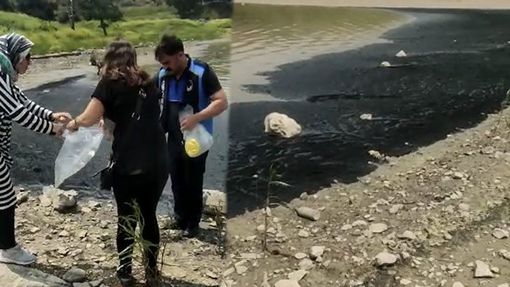 Bursa’da endişelendiren görüntü: Barajı siyah tabaka kapladı