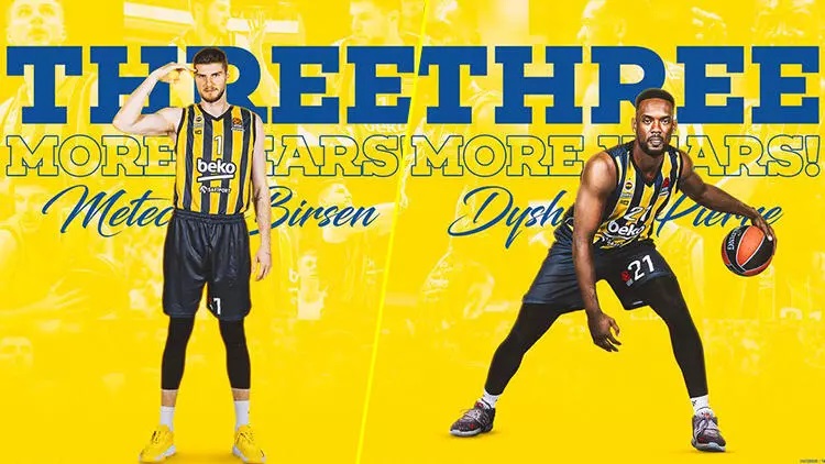 Dyshawn Pierre ve Metecan Birsen, 3 yıl daha Fenerbahçe’de