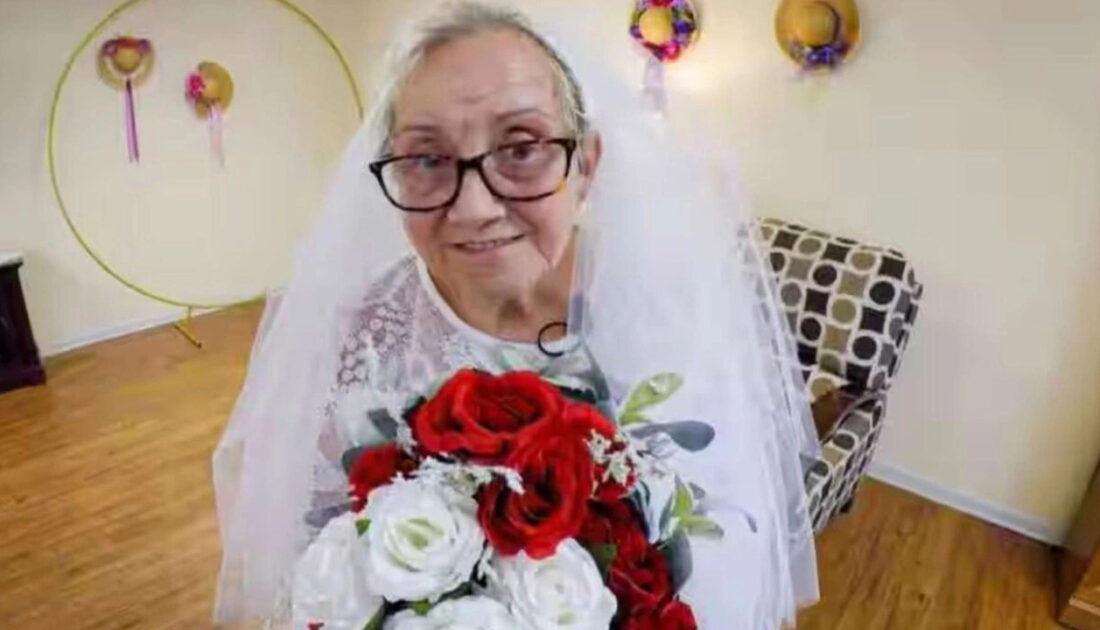 Erkeklere tövbe etti 77 yaşında kendisiyle evlendi