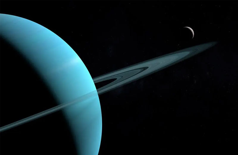 Uranüs’ün kuzey kutbunda dönen bir siklonu ilk kez görüntülendi