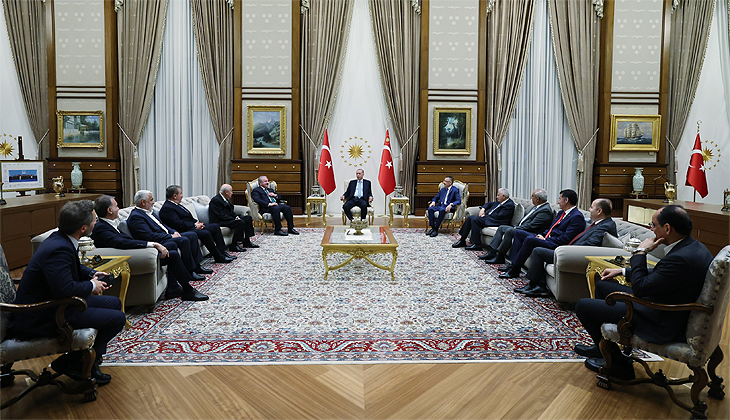 Erdoğan, Cumhur İttifakı liderlerini kabul etti