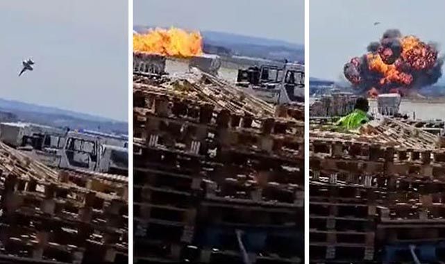 İspanya’da F-18 savaş uçağı otoyola düştü