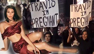 Kourtney Kardashian’dan hamilelik pozları