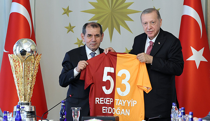 Erdoğan, Galatasaray heyetini kabul etti