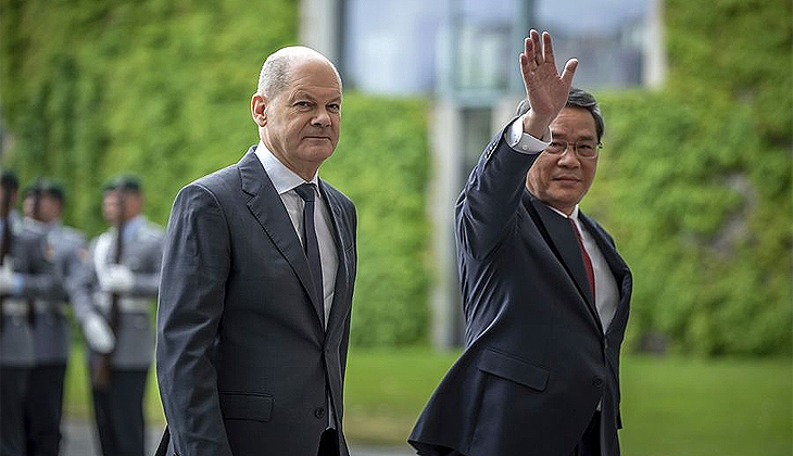 Scholz’dan Çin Başbakanı Li ile ilk görüşme