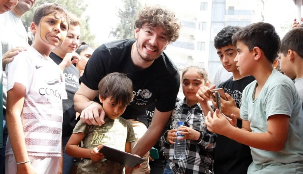 Cedi Osman deprem bölgesinde