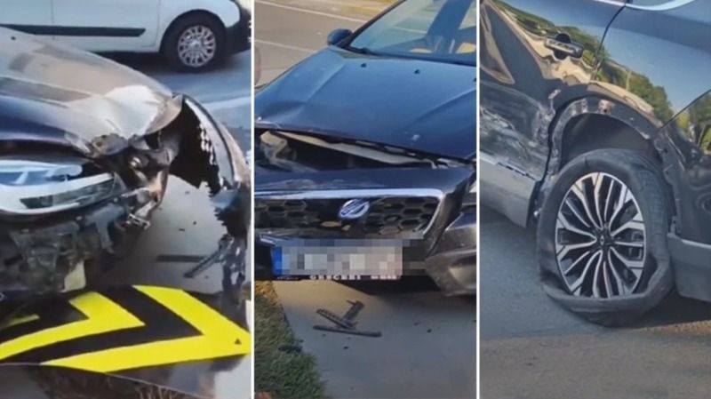Yerli otomobil Togg Volvo ile çarpıştı