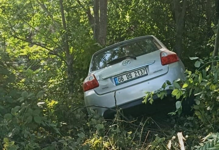 Bursa’da kontrolden çıkan araç şarampole uçtu: 1 yaralı