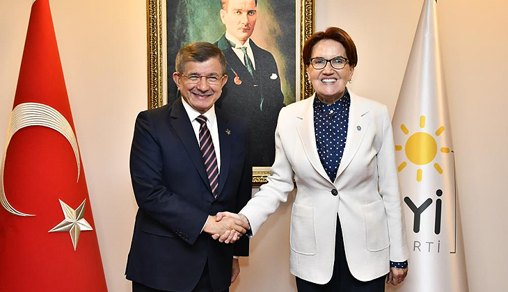 Akşener, Davutoğlu ile görüştü