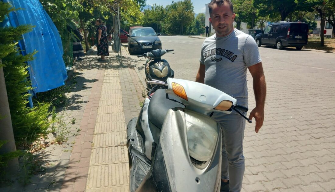 Bursa’da fabrika önünden çalınan motosiklet bulundu