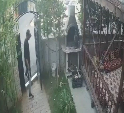Bursa’da semaver hırsızı kamerada