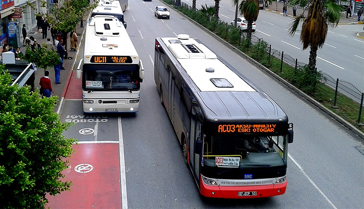 Antalya’da ulaşıma yüzde 56 zam