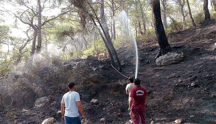Antalya Kaş’taki orman yangını kontrol altına alındı