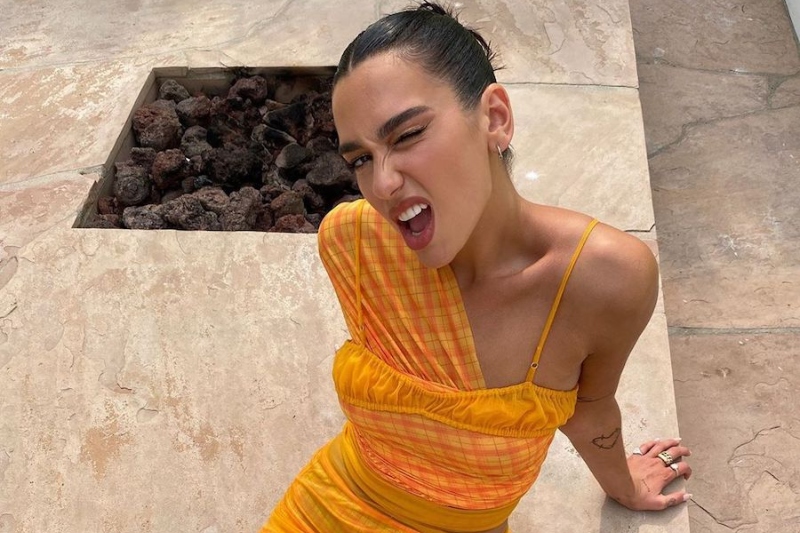 Dua Lipa’nın banyo pozunda dikkat çeken izler