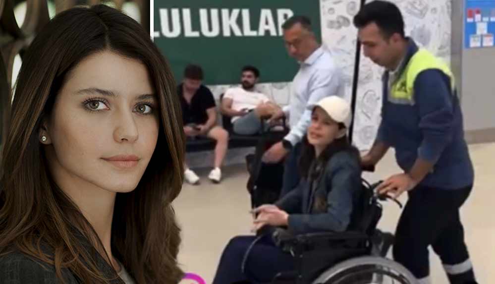 Beren Saat tatilden tekerlekli sandalye ile döndü