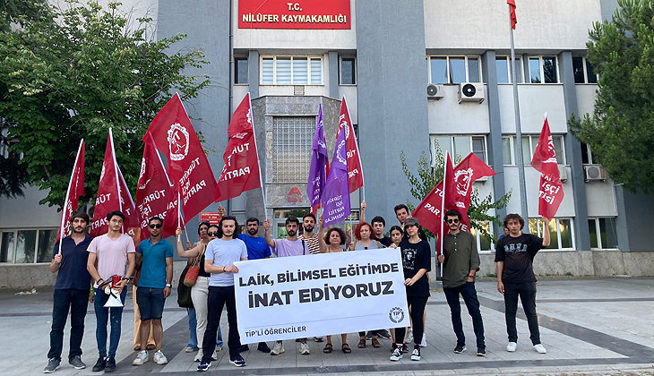 Bursa’da TİP’li öğrencilerden Bakan Tekin’e tepki
