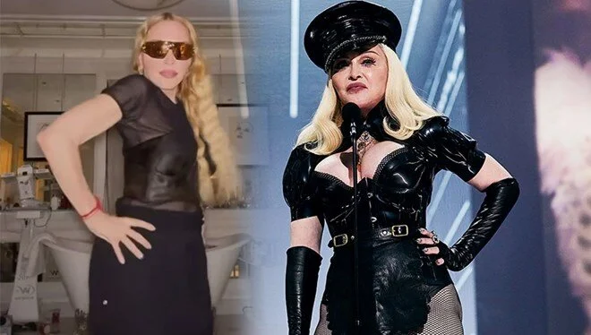 Hastaneye kaldırılan Madonna’dan dans videosu