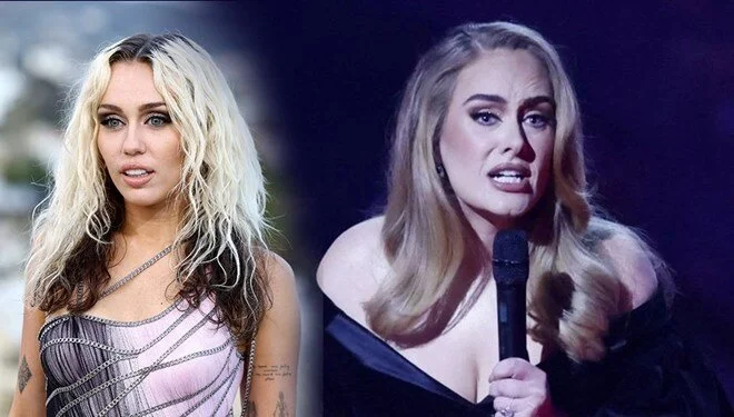 Grammy ödüllü şarkıcı Adele’den Miley Cyrus’a övgü