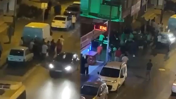 Bursa’da sokağı ringe çevirdiler!