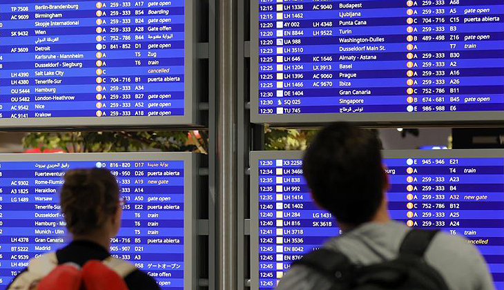 Frankfurt Havalimanı’nda uçuşlar normale dönmeye başladı