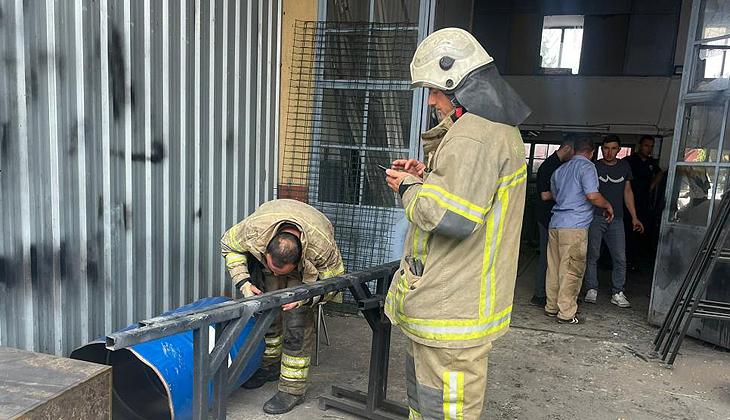 Bursa’da yakıt dolu varil bomba gibi patladı