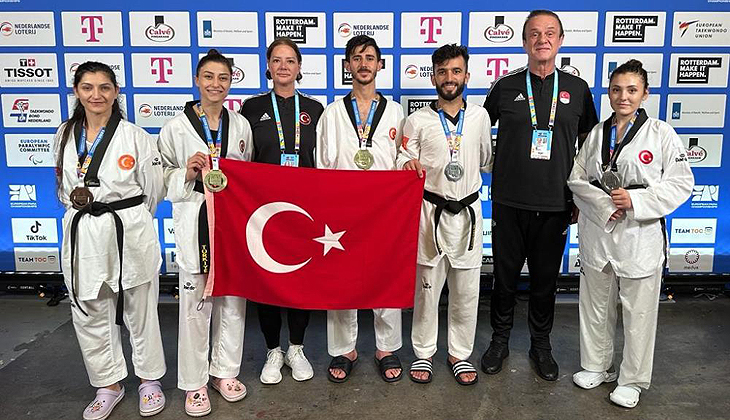 Para tekvandoculardan 5 madalya birden