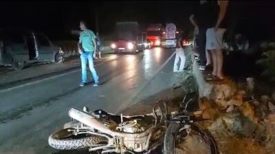 Bursa’da kaza… Motosiklet, ticari araçla çarpıştı: 1 yaralı