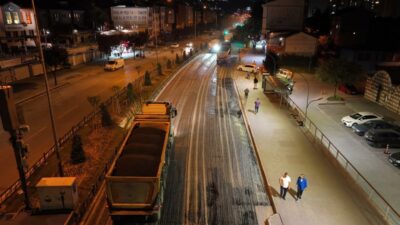 Bursa’da hummalı çalışma: O yolun asfaltı yenilendi!