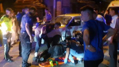 Bursa’da kavga ihbarına giden 2 polis kaza sonucu yaralandı