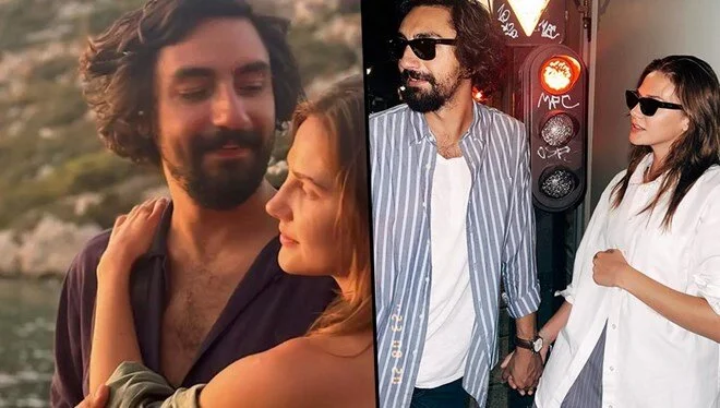 Alina Boz ile Umut Evirgen’den el ele mutluluk pozu