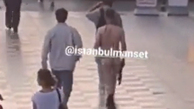 İstanbul’da bir kişi çırılçıplak şekilde sokaklarda dolaştı