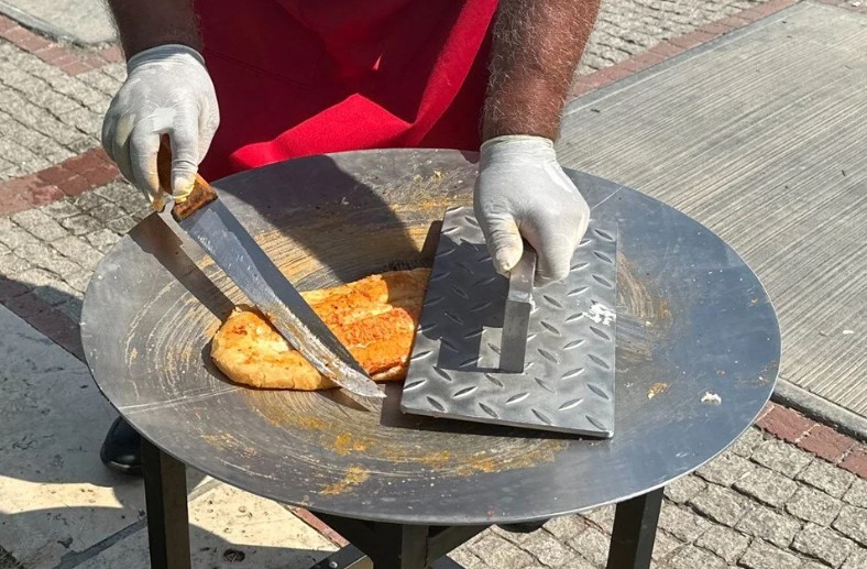 50 derece! Güneşte tost yaptılar