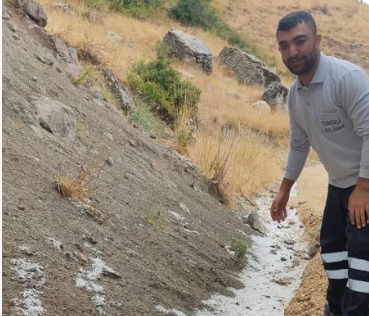 Tunceli’yi ağustos ayında dolu vurdu