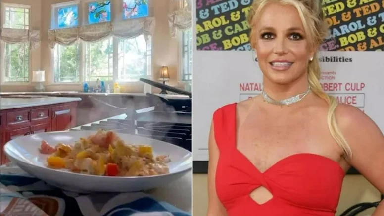 Britney Spears mutfaktaki hünerlerini gösterdi