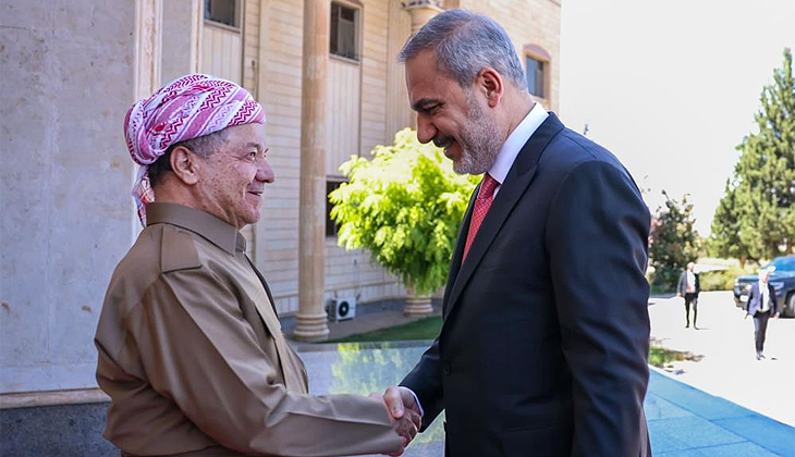 Bakan Fidan, KDP Başkanı Barzani ile görüştü