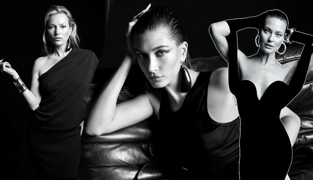 Kate Moss ve Hailey Bieber aynı kampanyada buluştu