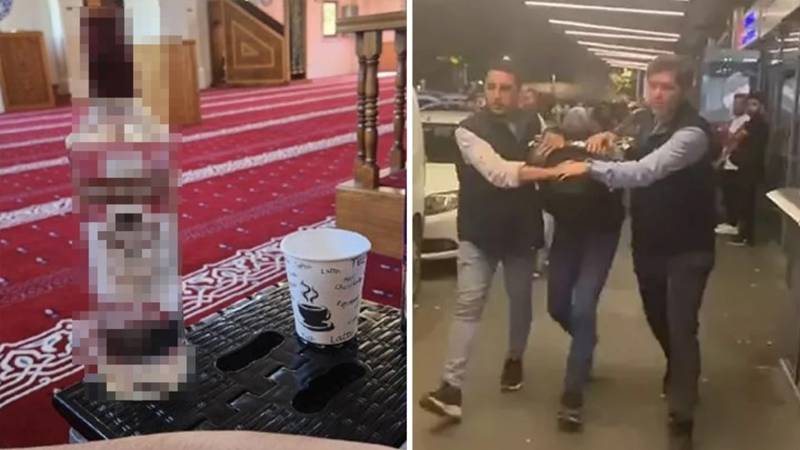 Camide alkol şişesi fotoğrafı paylaşan kişinin ifadesi ortaya çıktı