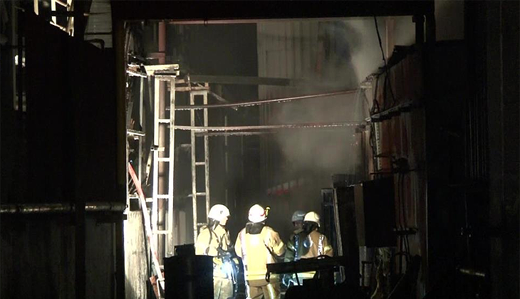 İstanbul’da madeni yağ fabrikasında yangın