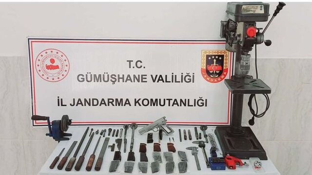 Kaçak silah imalatı yapan 4 kişiye gözaltı