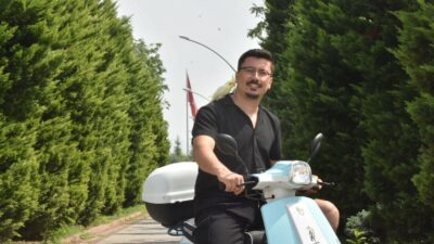 ‘Şakir’ Bursa’yı motosikletle geziyor