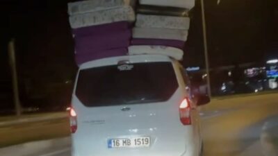 Bursa trafiğinde tehlike dolu yolculuk