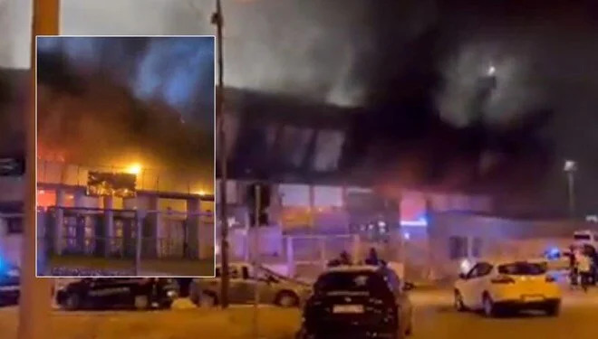 İtalya’da Foggia taraftarları derbi mağlubiyeti sonrası stadı yaktı