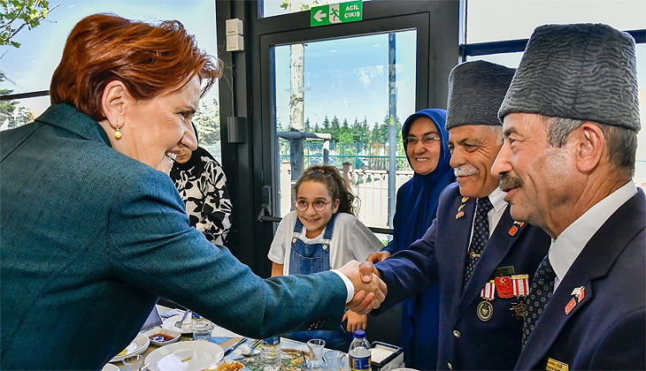 Meral Akşener gazilerle buluştu