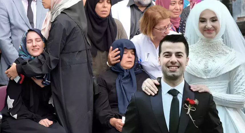 Sel felaketinde ölen doktor ile eşi için hastanede tören düzenlendi