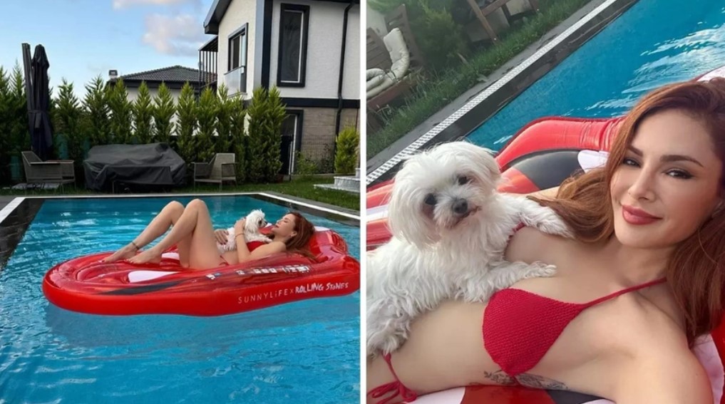 Mine Tugay’ın köpeğiyle pozuna yorum yağdı: Bazen köpek olmak istersin